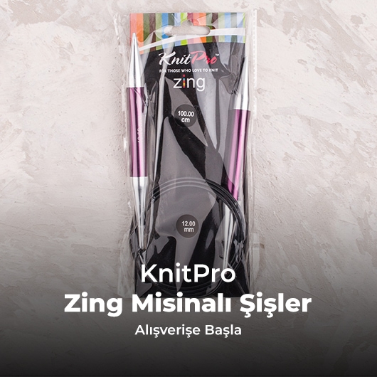 KnitPro Zing Misinalı Şişler