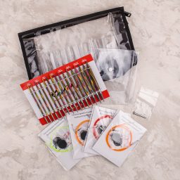 Knitpro Symfonie Değiştirilebilir Misinalı Deluxe Ahşap Şiş Seti - 20613