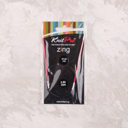 KnitPro Zing 2.50mm 40cm Metal Misinalı Şiş - 47063