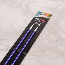 Alternative view of KnitPro Zing 4.50mm 25cm Metal Örgü Şişi - 47240