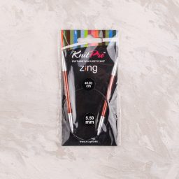 KnitPro Zing 5.50mm 40cm Metal Misinalı Şiş - 47072