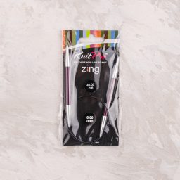 KnitPro Zing 6.00mm 40cm Metal Misinalı Şiş - 47073