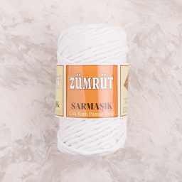 Zümrüt Sarmaşık Pamuk Tek Büküm Taranabilir Makrome İpi 4mm - 01