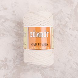 Zümrüt Sarmaşık Pamuk Tek Büküm Taranabilir Makrome İpi 4mm - 02