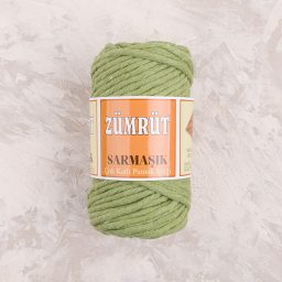 Zümrüt Sarmaşık Pamuk Tek Büküm Taranabilir Makrome İpi 4mm - 14