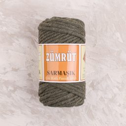 Zümrüt Sarmaşık Pamuk Tek Büküm Taranabilir Makrome İpi 4mm - 17