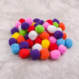 3cm Karışık Renk Ponpon Seti (20 Adet)