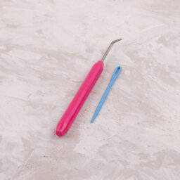 Örgü Aparatı Tığ ve İğnesi Pembe - ST0802