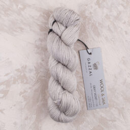 Gazzla Wool & Silk Gray Violet El Örgü İpi - 11130