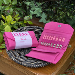 Alternative view of Blush Huş Ağacı 9cm Pembe Denim Çantalı Değiştirilebilir Misinalı Şiş Seti