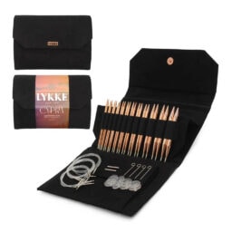 Cypra Bakır 13cm Siyah Süet Çantalı Değiştirilebilir Misinalı Şiş Seti