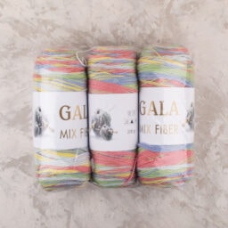 Himalaya Gala Mix Fiber Akrilik El Örgü İpi 3'lü Paket 600gr - 14PK