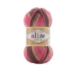 Alize Diva Batik El Örgü İpi - 7829