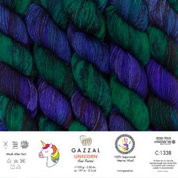 Alternative view of Gazzal Unicorn El Boyaması El Örgü İpi - 1338