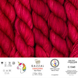 Alternative view of Gazzal Unicorn El Boyaması El Örgü İpi - 1345