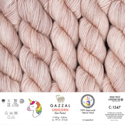 Alternative view of Gazzal Unicorn El Boyaması El Örgü İpi - 1347