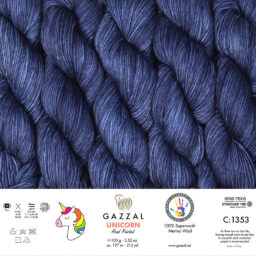 Alternative view of Gazzal Unicorn El Boyaması El Örgü İpi - 1353