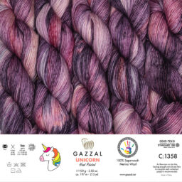 Alternative view of Gazzal Unicorn El Boyaması El Örgü İpi - 1358