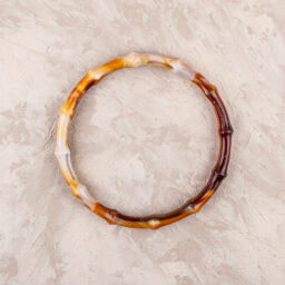 O Bambu Model Çanta Sapı 12.5 cm Kehribar - CS-03