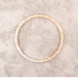 O Bambu Model Çanta Sapı 18 cm Bej - CS-04