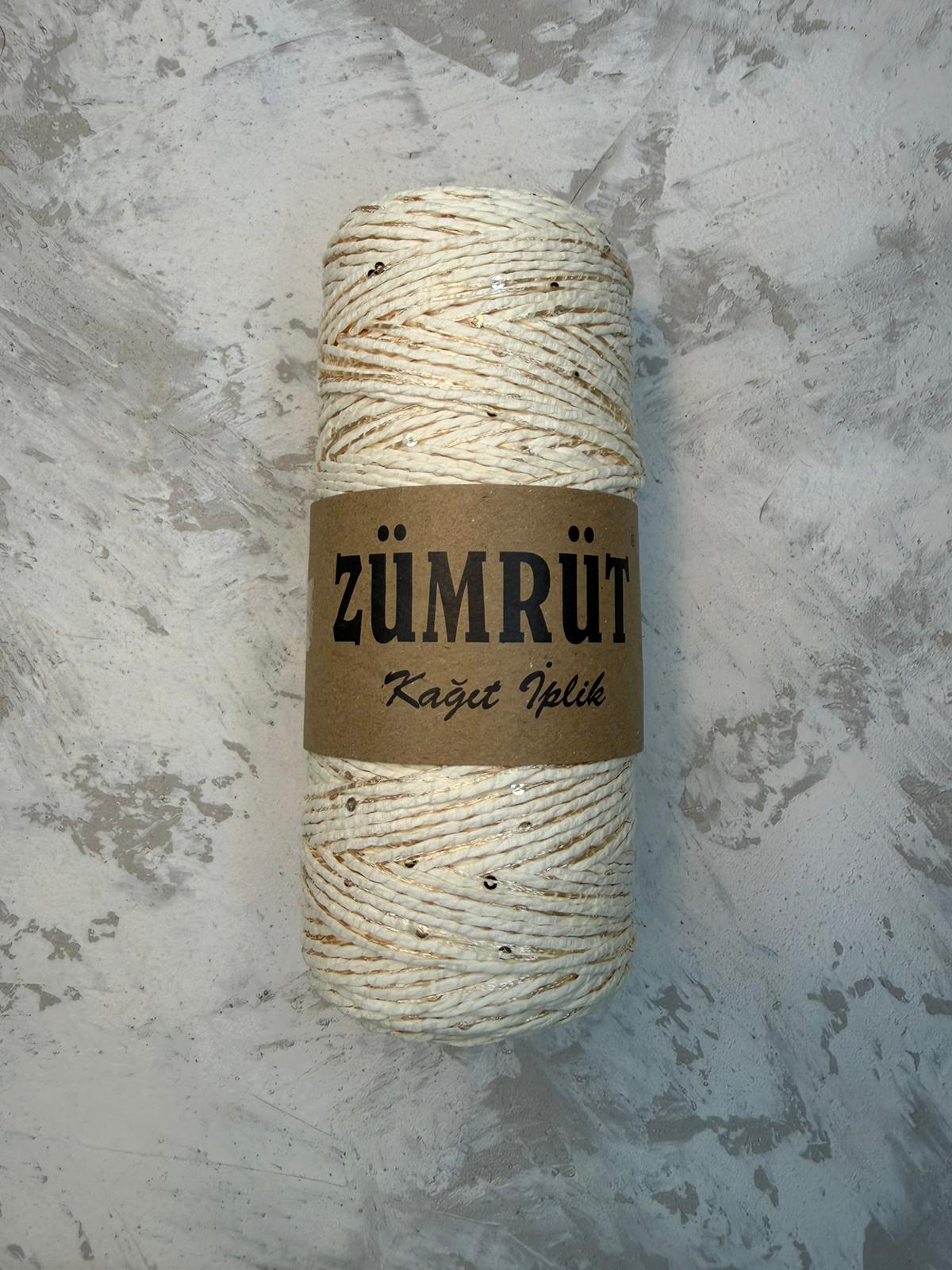 Zümrüt Simli Pullu Kağıt İP - G - 01