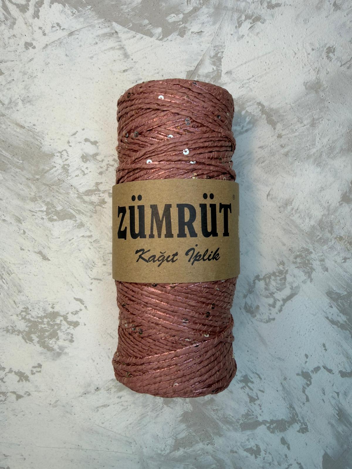Zümrüt Simli Pullu Kağıt İP - G - 23