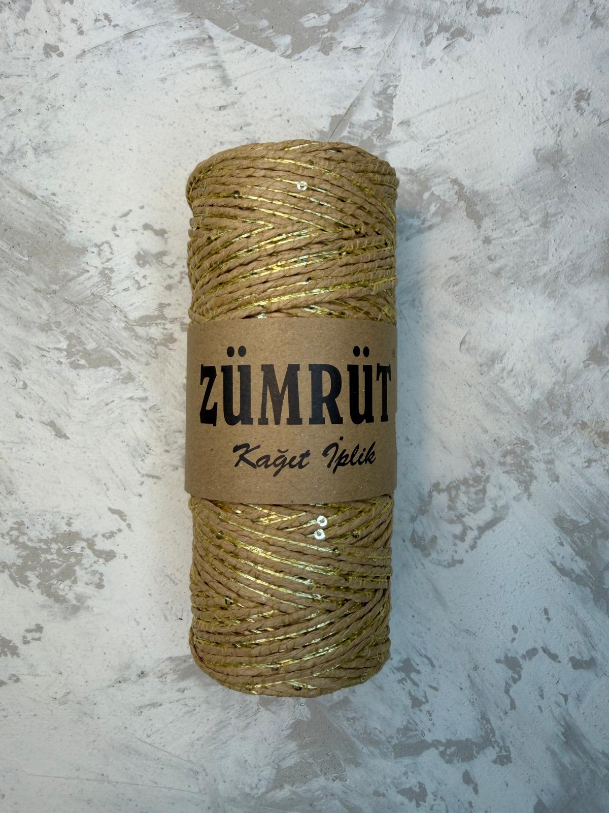 Zümrüt Simli Pullu Kağıt İP - G - 39